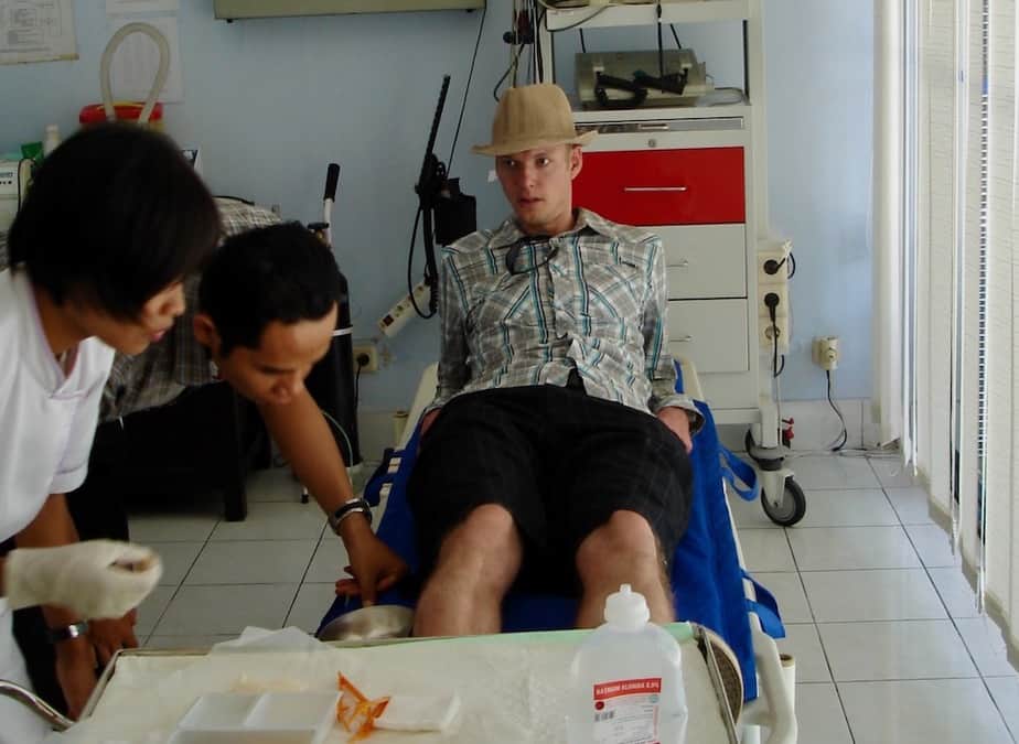 treatment at a health clinic in ubud